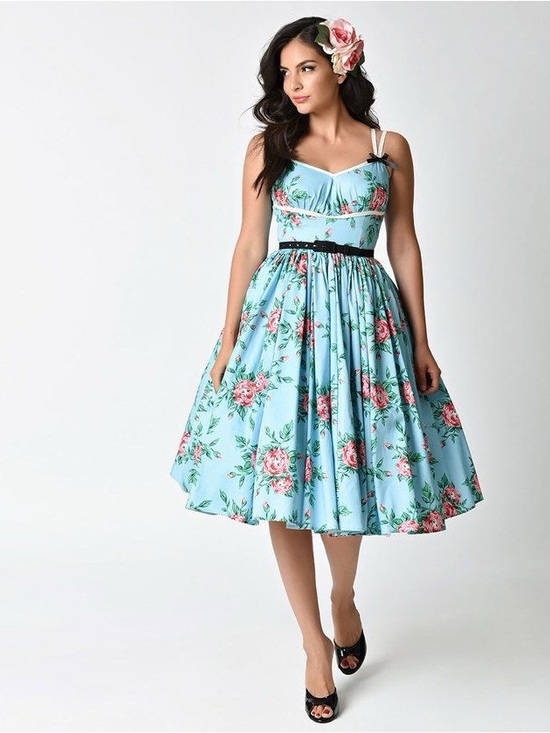Unique Vintage Dresses & Skirts - Budding Beauties Alice Swing Dress
